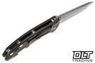 Hinderer 3.25" XM-18 MagnaCut Spanto - Battle Bronze Anodized Titanium - Working Finish Blade - Black G-10