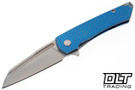 MachineWise Mojave - Distressed Navy Mosaic Titanium - Lightwash S90V Blade #1192