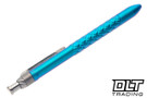 MachineWise ROTA Pen - Parker - Aqua Knurled Titanium - Twist Cap #0273