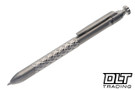 MachineWise ROTA Pen - Parker - Stonewash Knurled Titanium - Twist Cap #0287