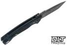Kershaw Launch 16 7105DAM - Black Aluminum - Textured Inlay - Damascus Blade