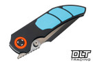Poikilo Blade CK Casque - Black DLC Titanium - Teal Triple Inlay - Pearlescent Stonewash DLC M398 Blade