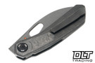 Poikilo Blade VK Crab S2 - Dark Stonewash Titanium Handle - Silver Crystal Ti Inlay - Dark Stonewash M398 Blade