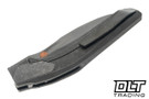 Poikilo Blade VK Odon S2 - Dark Stonewash Titanium Handle - Silver Inlay - Dark Stonewash M398 Blade