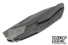 Poikilo Blade VK Flow S2 - Dark Stonewash Titanium Handle - Silver Inlay - Dark Stonewash M398 Blade