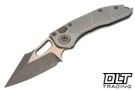 Microtech Stitch S/E - Natural Clear Handle - Two Tone Bronze Blade - 169-13TTAPNC