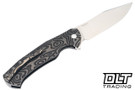 Herman Mantis - Nebula Ripple Deep Engraved Titanium - Mirror Polish MagnaCut Blade #0443