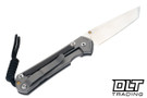 Chris Reeve Small Sebenza 31 - Tanto - Bog Oak Inlay - #34 - Back