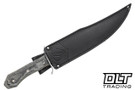 Condor K-Night Bowie - Black and Gray Micarta - 1075HC Steel Bowie Blade