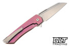 MachineWise Mojave - Pink Mosaic Titanium - Stonewash S90V Blade #1171