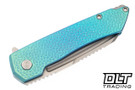 MachineWise Mojave - Aqua Fade Center Out Turtle Titanium - Lightwash S90V Blade #1140