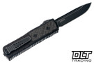 Guardian Tactical APEX MagnaMax - Serrated Dark Stonewash MagnaMax Blade - Black Aluminum - Carbon Fiber Inlay
