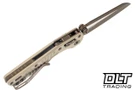 Microtech MSI Mini S/E - Champagne Gold Frag Handle - Burnt Bronze Blade - 210M-1FRCG-C19Z23