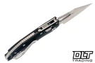 Microtech Mini Stitch Ram-Lok S/E - Black Handle - Stonewashed Blade - 169MRL-10