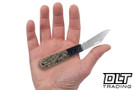 Case Fossil Jigged Luna Richlite - Stonewash Satin S35VN Blade