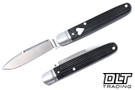 RoseCraft Blades Tuckahoe Jack - Dark Gray Barnboard Jigged Bone - Brushed Satin 14C28N Blade