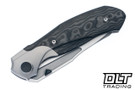Null Knives Vandal - Bead Blasted Ti - Black Camo FatCarbon Inlay - Hand Rubbed Satin Vanax Blade