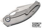 Kunwu Poon Padre - Orange Peel Titanium - Satin S90V Blade