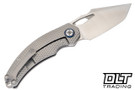 Kunwu Poon Padre - Diamond Texture Titanium - Satin S90V Blade