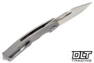 Kunwu Poon Padre - Diamond Texture Titanium - Satin S90V Blade