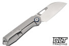 Kunwu Diablo - Diamond Texture Titanium - Satin Vanax Blade