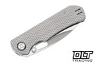Kunwu Verta Excalibur - Diamond Texture Titanium - Satin Elmax Blade