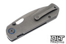 Kunwu Verta Excalibur - Orange Peel Titanium - Stonewashed Elmax Blade