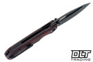 Kunwu Verta Excalibur - Black & Red Carbon Fiber - DLC Elmax Blade