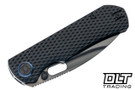 Kunwu Compact Verta Excalibur - Full Black Diamond Texture Titanium - DLC Elmax Blade