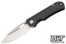 Kunwu Compact Verta Excalibur - Black Carbon Fiber - Satin Elmax Blade