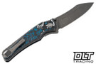 Hawk Knives Talon M390 - Titanium Handle - Frost FatCarbon Overlay