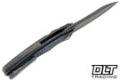 Hawk Knives Talon M390 - Titanium Handle - Blue TechnoCarbo Overlay