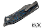 Hawk Knives Talon M390 - Titanium Handle - Blue TechnoCarbo Overlay