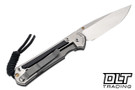 Chris Reeve Small Sebenza 31 - Polished Blade - Bog Oak Inlay - #53 - Back