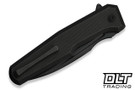 WE Knife Dressytak Flipper - Black Titanium - Black Stonewashed Bohler M390 Blade