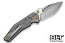 CIVIVI Knives 24008C-1 Wellmax - Gray Aluminium with Polished Clear Lexan Inlay - Satin 14C28N Blade