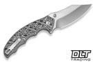 CIVIVI Knives 24068-3 Pentad Flipper - Black/White Vortex Micarta - Satin Nitro-V blade