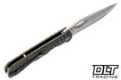 McNees Dixon MagnaCut - Atomic Green & Bronze Shockwave Titanium - Satin Hardware - Satin Stonewashed Blade