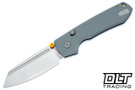 Vosteed Raccoon 2.0 - Gray G-10 - Stonewashed 14C28N Modified Sheepsfoot Blade