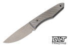 Big Idea Design - USA Lookout Fixed Blade - Titanium - Stonewashed Drop Point MagnaCut Blade