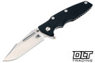 Hinderer Eklipse Skinny Fullered Harpoon Spear - Stonewashed Titanium & Blade - Black G-10