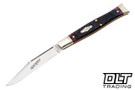 Great Eastern Cutlery Northfield UN-X-LD - #63 Fish Tail - Black Plum Jigged Bone