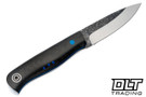 Fiddleback Forge KE Bushie - Black Canvas Micarta - Tapered A2 Steel Blade