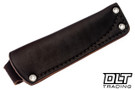 Fiddleback Forge KE Bushie - Black Canvas Micarta - Tapered A2 Steel Blade