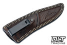Hammer Down Forge Companion - Ivory G-10 Bolster - Ironwood - Ivory Liners - Nebula Damascus Blade - Frame Handle