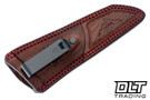 Hammer Down Forge Companion - Olive Drab Canvas Micarta - Red Chevron Spacer - Orange Liners - AEB-L Blade