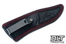 Hammer Down Forge Companion - Red Canvas Micarta - Black Micarta Shield - 3V Blade