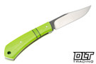 Hammer Down Forge Companion -Pistachio Vibe Linen Micarta - AEB-L Blade - Frame Handle