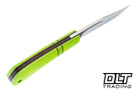 Hammer Down Forge Companion -Pistachio Vibe Linen Micarta - AEB-L Blade - Frame Handle