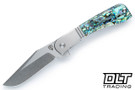 Finch Gooseneck - Abalone - Satin Stonewashed 14C28N Blade